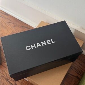 CHANEL Black Box with White Logo